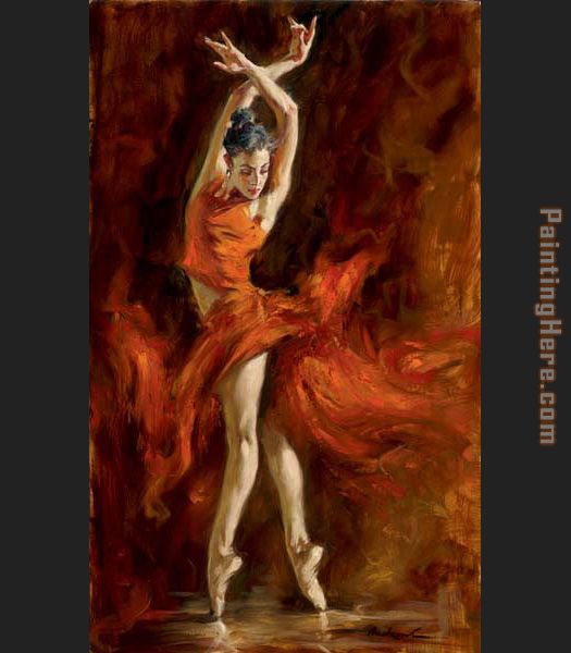 Fiery Dance painting - Andrew Atroshenko Fiery Dance art painting